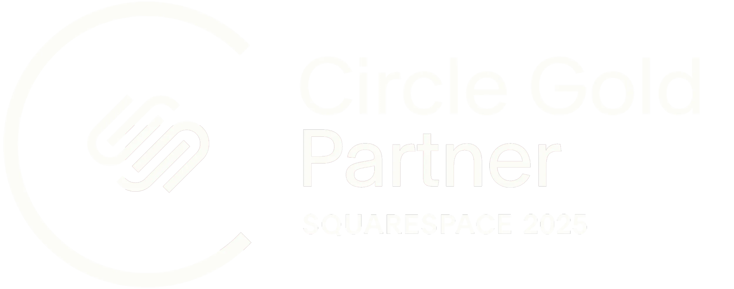 Squarespace Circle Gold Partner 2025
